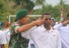 Jelang Peringatan HUT ke-74 RI, Satgas Yonif Mekanis Raider 411/Divif 2 Kostrad Latih Siswa Perbatasan Jadi Paskibra