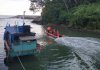Pekerja Gardu Induk Mandi Laut Terseret Ombak