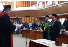 Bustami SE Resmi Jabat Wakil Ketua I DPRK Aceh Selatan Periode 2019- 2024