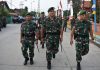 Peringatan Hari Ulang Tahun Ke-71 Infanteri di jajaran Kodam V/Brawijaya di Mojokerto, Jawa Timur