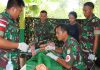 Bhakti Sosial Satgas Pamtas 641 Diserbu Warga Perbatasan