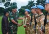 Pangdivif 2 Kostrad Pimpin Upacara Purna Tugas Satgas Yonmek TNI Konga XXIII-M/UNIFIL Yonif Para Raider 502/Divif 2 Kostrad