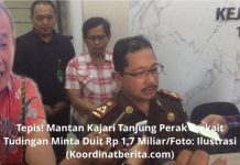 Tepis….. Mantan Kajari Tanjung Perak Terkait Tudingan Minta Duit Rp 1,7 Miliar