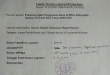 Laporan Dugaan Korupsi ADD Mengendap, Integritas Kajari Kampar Dipertanyakan