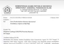 Diduga Bantuan Operasional Pendidikan (BOP) Untuk Madin, TPQ Dan Pesantren Di Sunat