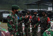 Pangdivif 2 Kostrad Tinjau Latihan Siap Pratugas Yonif Mekanis Raider 412/Divif 2 Kostrad