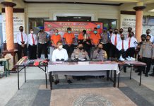 Polresta Banyuwangi Ungkap Senpi Rakitan dan Ringkus Empat Tersangka