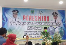 Bupati Pasuruan Resmikan Gedung Hemodialisis ( Mesin Cuci Darah) RSUD Bangil