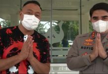 Bersama Artis Kapolres Pasuruan Sosialisasikan tak Mudik Lebaran