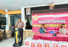 Serdik Sespimti 30 Gelar Bhakti Sosial Kepada Warga Terdampak Gempa di Lumajang