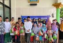 Peduli Anak Yatim, Kades Sumbersuko Bersama Jam’iyah Kafilul Aitam “Al-Amin” gelar Santunan