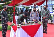 Kompak, Panglima dan Kapolri Kunjungi Lembaga Pendidikan TNI dan Polri