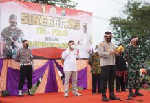Sinergitas TNI-Polri dengan Latihan Bersama Para Pendekar dan Penandatanganan Deklarasi