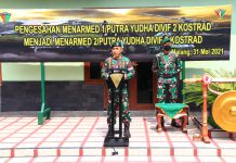 Pangdivif 2 Kostrad Pimpin Pengesahan Resimen Armed 1/PY/2 Kostrad Menjadi Resimen Armed 2/PY/2 Kostrad