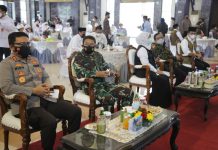 Menkopolhukam RI Melaksanakan Dialog Bersama Forkopimda Jatim, Tokoh Agama, Tokoh Masyarakat di Kabupaten Bangkalan