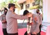 Penyambutan dan Pelepasan Kapolres di Pasuruan dengan Peresmian Masjid