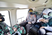 Forkopimda Jatim Melakukan Pengecekan Pemberlakuan PPKM Darurat Melalui Jalur Udara