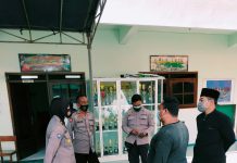 Sosialisasikan PPKM Darurat, Sat Binmas Polresta Sidoarjo Sowan Kyai Amir