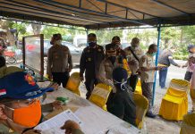Kapolres Tanjung Perak Pimpin Operasi PPKM Darurat Diikuti Sidang Ditempat