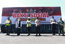 Forkopimda Jatim Lepas Baksos Bhayangkara Untuk Negeri di Polda Jatim