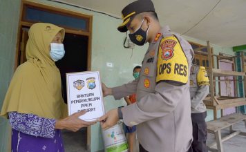 Kapolres Magetan Sebut Pentingnya Bansos Bagi Masyarakat di Tengah PPKM Darurat