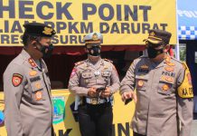Kakorsabhara Mabes Polri Lakukan Pengecekan Penyekatan PPKM Darurat Di Pasuruan