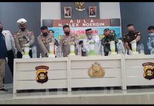Polres Muba Musnahkan Narkoba Senilai 10 Milyar