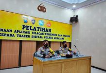 Kapolres Lumajang Berikan Pelatihan Bhabinkamtibmas Penggunaan Aplikasi Silacak dan InaRISK