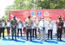 Kapolres Pasuruan Kukuhkan Duta Vaksin, Duta Masker, Duta Covid-19 dan Duta Prokes Yang Siap Edukasi Warga Pasuruan