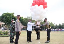 Forkopimda Sampang Pimpin Apel Deklarasi Pelajar Merdeka Lawan Covid-19 Di Kabupaten Sampang