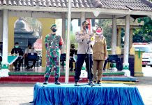 Tekan Penyebaran Covid 19, Forkopimda Lumajang Bersinergi Pimpin Apel Gelar Pasukan Pemindahan Isoman Menuju Isoter