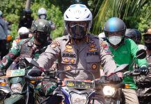 Kendarai Motor, Forkopimda Sidoarjo Pantau Vaksinasi Covid-19 di Dusun Kepetingan