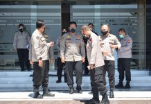 Dirsamapta Polda Jatim Bahas Pelaporan Data Covid-19 di Polresta Sidoarjo