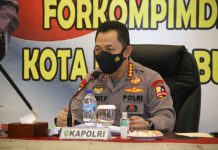 Pimpin Rapat Forkopimda Jayapura, Kapolri Tekankan Kesiapan PON dan Penanganan Covid-19