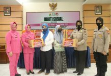 Hari Jadi Polwan ke-73, Polwan dan Bhayangkari Bagikan Baksos