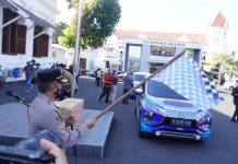 Polrestabes surabaya luncurkan mobil masker keiling