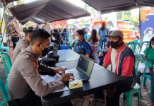 Gerai Vaksin Presisi Polres Malang Sediakan 1500 Dosis Setiap Hari Bagi Masyarakat.