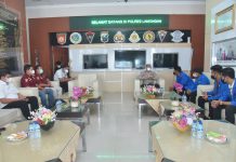 Gelar Audiensi Dengan PMII, Kapolres Lamongan Harapkan Polres Lamongan Dan PMII Saling Bersinergi Dalam Pencegahan Covid-19