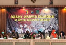 SMKN 1 Purwosari Bersama TNI Polri Gelar Vaksinasi Kolaborasi Sebanyak 1000 Vial