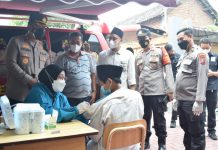 Kapolresta Sidoarjo Targetkan Vaksinasi Keliling Sehari di Enam Desa