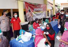 Kapolresta Sidoarjo Apresiasi Animo Warga Grabagan Tulangan untuk Vaksinasi Covid-19