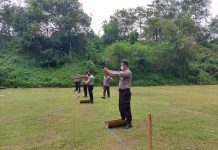 Untuk Melatih Kemahiran Personel, Polres Malang Gelar Latihan Menembak