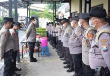 Kapolresta Sidoarjo Geser 46 Personel Turut Amankan Pilkades di Sumenep