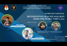 Webinar Nasional, Mahasiswa Unismuh Makassar Bahas Kode Etik Penyelenggara Pemilu