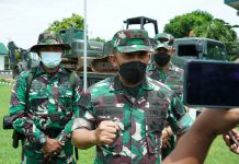 Pangdivif 2 Kostrad Melepas Satgas Tanggap Penanggulangan Bencana Semeru