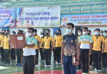 Pimpin Upacara Pembukaan Turnamen Bulu Tangkis Dan Bola Voli, Kapolres Lamongan : Junjung Tinggi Sportivitas