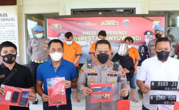 Sindikat Lintas Provinsi Pelaku Pencurian Modus Ganjal Mesin ATM, Diamankan Satreskrim Polresta Banyuwangi