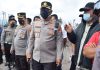 Polres Sidoarjo Bersama Polres Gresik Tinjau Kawasan Terdampak dan Posko Pengungsian Erupsi Semeru
