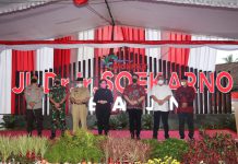 Kapolres Malang Raya Dampingi Ketua DPR RI Peresmian Jalan Dr. Ir. Soekarno di Simpang 3 Jalibar Malang