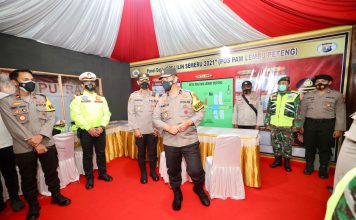 Cek Pospam di Tulungagung, Waka Polda Jatim : Waspada Terhadap Dinamiika Perkembangan Masyarakat